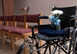 Dean Smith's wheelchair